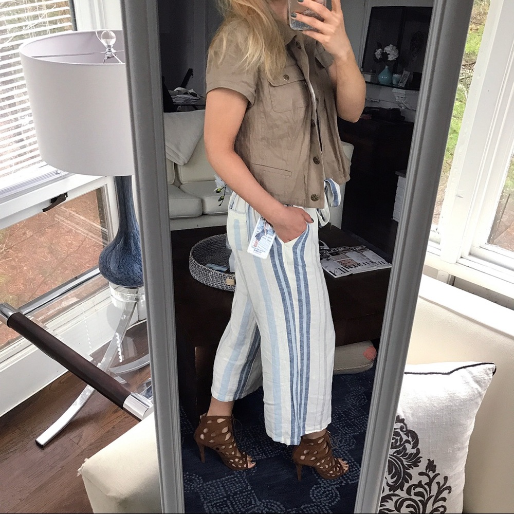 ❗️LAST ONE, S/XL -WIDE LEG HIGH WAIST PANTS! 🐚🦋 - Picture 2 of 7